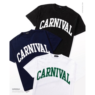 คอตต้อนคอกลม[พร้อมส่ง] เสื้อยืด CARNIVAL SS22 “The Country Club” - College Oversize T-shirtS-5XL