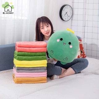 หมอนผ้าห่ม รูปสัตว์ น่ารัก นุ่ม มีผ้าห่ม ซื้อเป็นของขวัญ พร้อมส่ง B.HOMY