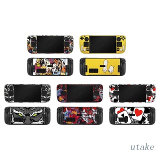 Utakee สติกเกอร์กันลื่น ไม่มีฟองอากาศ เข้ากันได้กับ Steam Deck Console Protector Skin Gaming Sticker Protective