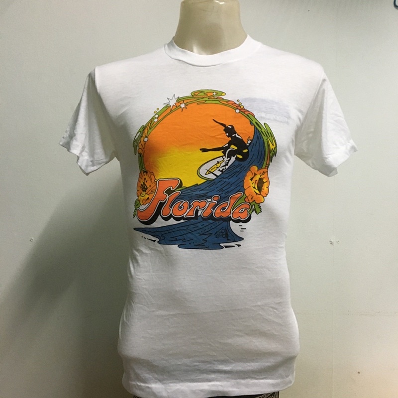 เสื้อยืด ลายฮาวาย สไตล์วินเทจ ปี80