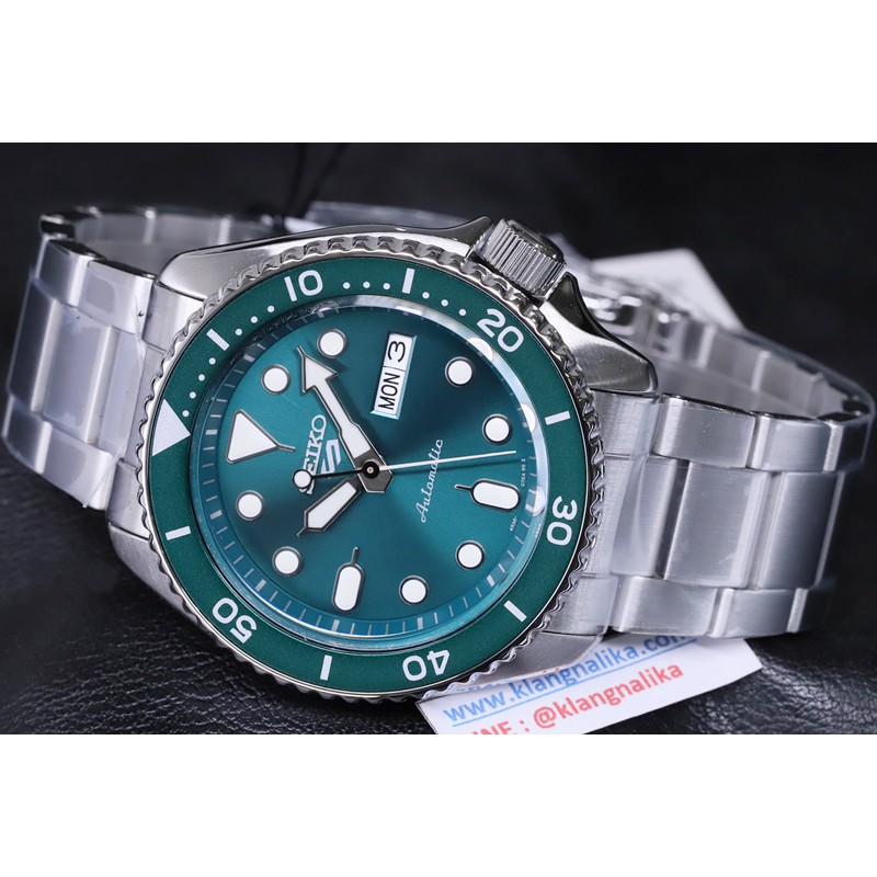 (แถมกล่องแบบพกพาและที่ตัดสาย)  นาฬิกา Seiko 5 Sport Automatic รุ่น SRPD61K1 / SRPD61K