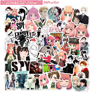 ❉ SPY×FAMILY - Series 01 Anime Cartoon สติ๊กเกอร์ ❉ 50Pcs/Set DIY Fashion Luggage Laptop Skateboard Doodle สติ๊กเกอร์