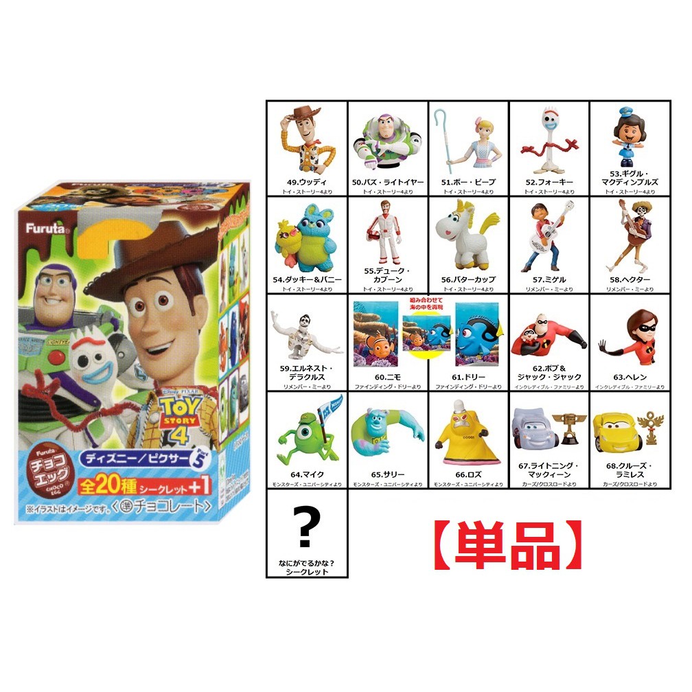 Disney Pixar Series 5 Choco Egg (Furuta) ของแท้ 100%