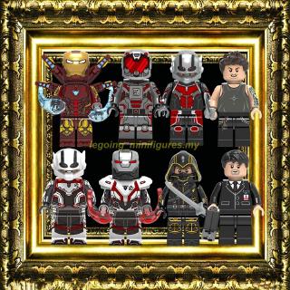 บล็อกตัวต่อฟิกเกอร์ Leging Minifigures SpiderMan War Machine Hawkeye AntMan Mark 85 Tony Endgame ของเล่นสําหรับเด็ก