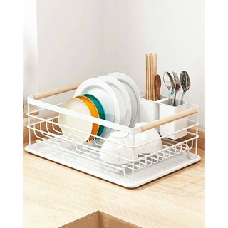 พร้อมส่ง Minimal dish drainer ที่คว่ำจาน สีขาว สไตล์มินิมอล สไตล์เกาหลี