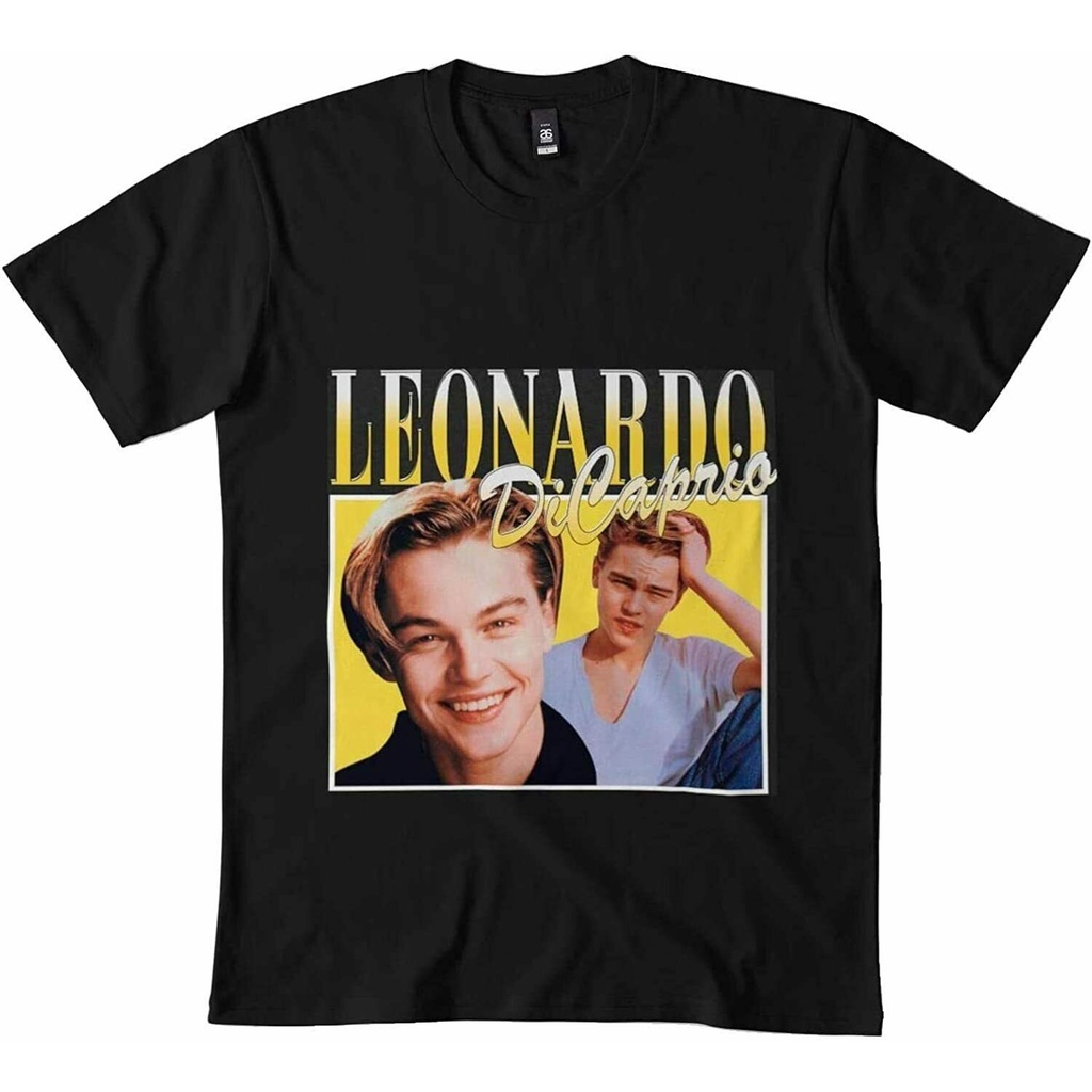 เสื้อยืดฤดูร้อน Mans Leonardo Dicaprio Classic Tank 11 Black
