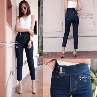 JH1525# ยีนส์บอยเอวสูง มีS-XL #jeans house