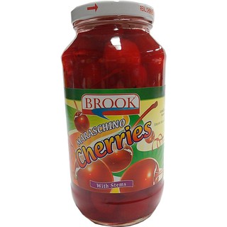 Brook Maraschino Cherries With Stems 794 บรูคมาราสชิโนเชอร์รี่ที่มีลำต้น 794