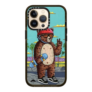 Casetify Bear the Bear Phone Case 13 Pro  Impact Case  Color: Clear- Black [13Pสินค้าพร้อมส่ง]