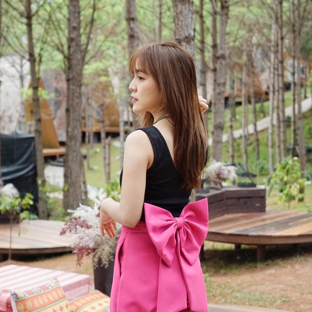 Barbie Pants กางเกงเอวสูงขาเดฟสไตล์บาร์บี้เกิล by Cuteday