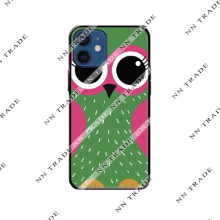 เคสโทรศัพท์ ลาย นกฮูกเขียว เคส Xiaomi  Redmi  Note6 / Redmi  Note7 / Redmi  Note8 /  Redmi Note9 / Redmi Note4  นกฮูก