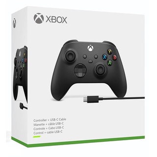 Xbox Wireless Controller + USB-C Cable (จอย Xbox รุ่นใหม่ล่าสุดสีดำ Carbon Black พร้อมด้วยสาย USB-C)
