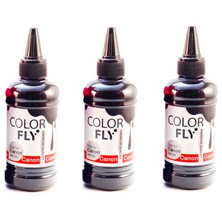 ColorFly หมึกเติม canon เกรดA สีดำ 100ml. * 3ขวด(black)