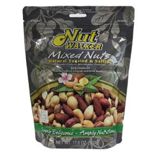 นัทวอล์คเกอร์ มิกซ์นัท ขนาด 454กรัม (สินค้ามีตัวเลือก) NUT WALKER MIXED NUTS