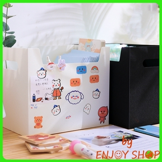 BYENJOYSHOP ปลีก/ส่ง 20008 กล่องเก็บหนังสือพับได้ กล่องเก็บเสื้อ พักพับได้ กล่องเก็บเครื่องสำอางพับได้