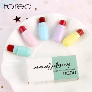 horec (พร้อมส่ง) ลิปสติกแคปซูล ติดทนนาน ง่ายต่อการพกพา สีโทนอิฐแดง