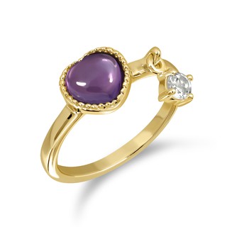 Mizuchol-แหวนเสริมดวงความรักสำหรับคนวันศุกร์ Darling ring พลอย amethyst