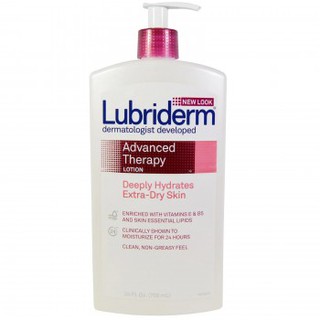 Lubriderm® Advanced Therapy Lotion Deeply-Hydrates Extra-Dry Skin 709 ml ลูบริเดิร์ม โลชั่น สำหรับผิวแห้งมาก