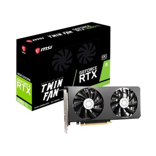 การ์ดจอ MSI  GeForce RTX 3060 Ti TWIN FAN 8G OC LHR Model : 3060-TI-TWIN-FAN-8G-OC-LHR