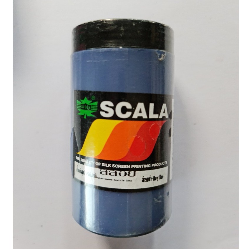 Scala สีสกรีนเสื้อ สีลอย ขนาด 0.2kg ( Cloth Painting , Screening 's Colour ) (1 ขวด)