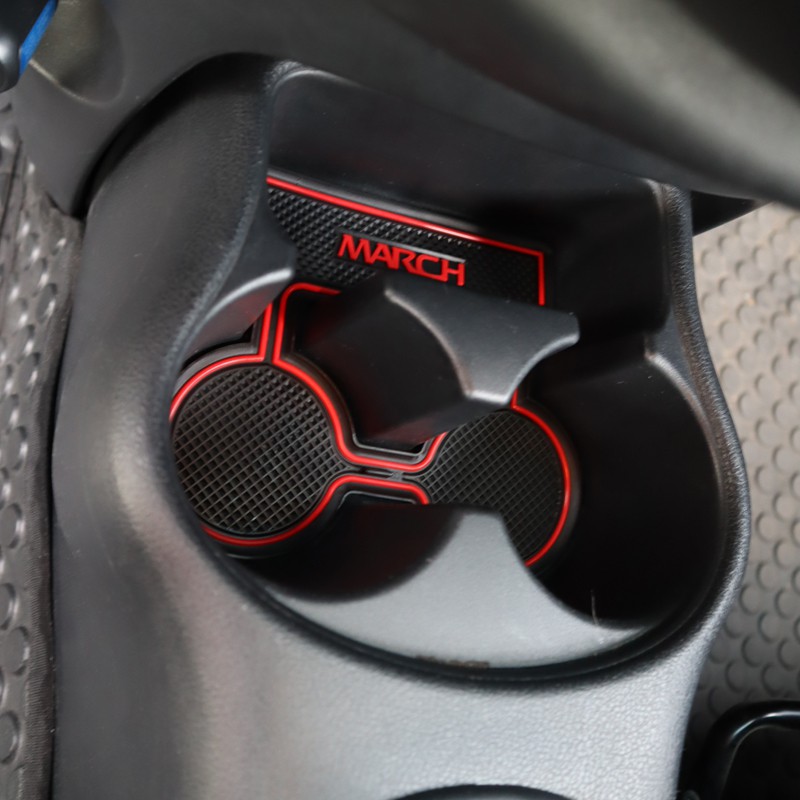 SLOTPAD แผ่นรองหลุม NISSAN March ปี2014-2019 ยางรองแก้ว ยางรองหลุม ที่รองแก้ว SLOT PAD มาร์ช นิสสัน ราคา ถูกที่สุด ดีลบีเคเค แกลเลอรีภาพที่ 8