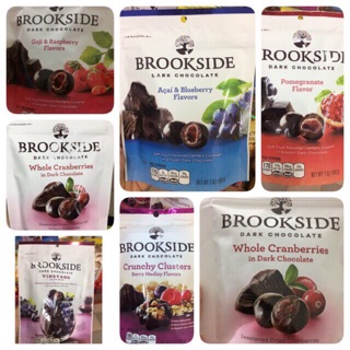 BROOKSIDE ดาร์กช๊อคโกแลต สอดไส้ผลไม้ สินค้าจาก USA น้ำหนัก 198 g.