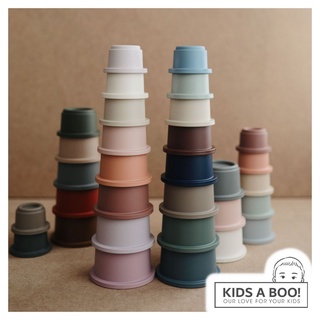 (Mushie Stacking Cups toy) ของเล่นเสริมพัฒนาการลูกน้อย แบรนด์ Mushie