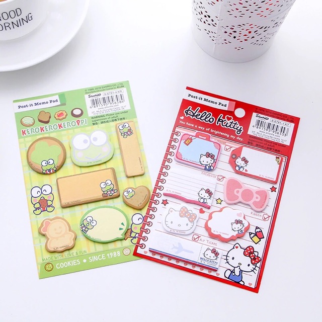 Post-it กระดาษโน้ต ลาย Hello Kitty, Keroppi