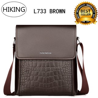 กระเป๋าสะพายไหล่ กระเป๋าเมสเซนเจอร์หนัง สำหรับผู้ชาย Messenger Bag PU Leather L733