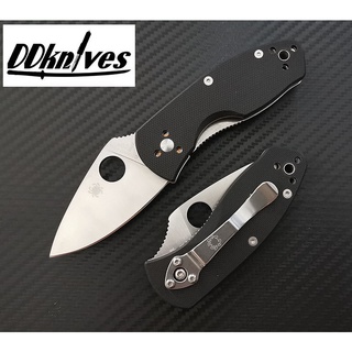 มีดพับ Spyderco Ambitious Plain Blade, G10 Handles (C148GP)