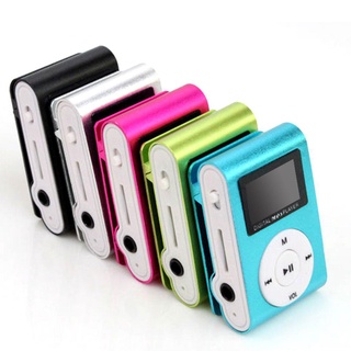 【Biho】เครื่องเล่น Mp3 ขนาดเล็ก พร้อมหน้าจอ LCD แบบพกพา รองรับการ์ด SD TF 3 5 มม.