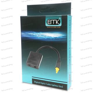 EMK Toslink Digital Fiber Optic Splitter Cable