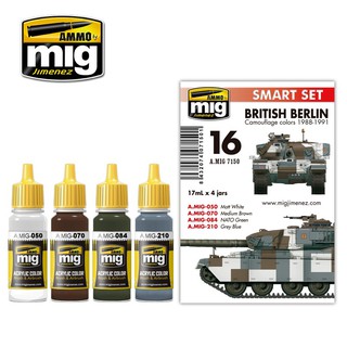 Ammo By MIG - AMIG7150 BRITISH BERLIN CAMOUFLAGE COLORS 1988-1991