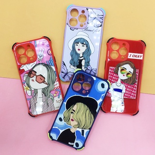 Case i6+/ i11/ i13/ i13 Pro/ i13 Pro Max พร้อมส่ง!! เคสมือถือกันกระแทกกันกล้อง เคสกันเลนส์กล้อง การ์ตูนน่ารัก