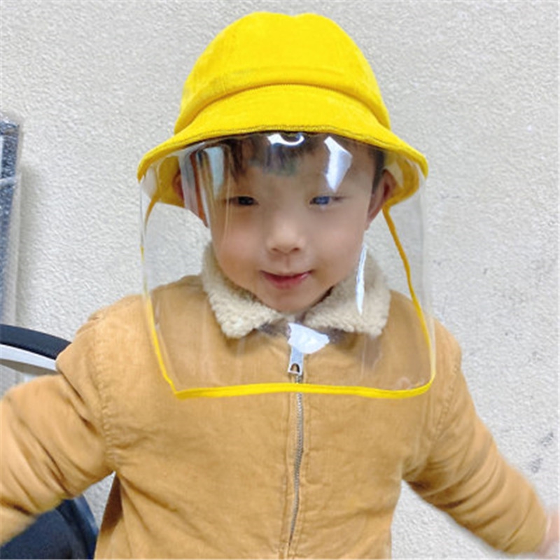 หมวกกัน ไวรัส หมวกกัน Child Protective Fisherman Hat Neck Cap Protective Plastic หมวกป้องกัน ไวรัส Human Protect