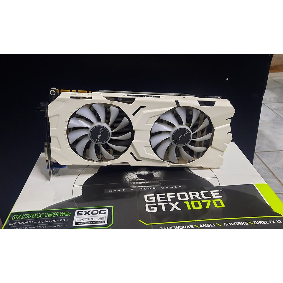 Galax Geforce Gtx 1070 Galax 1070 Exoc White Snpr Galax Gtx 1070
