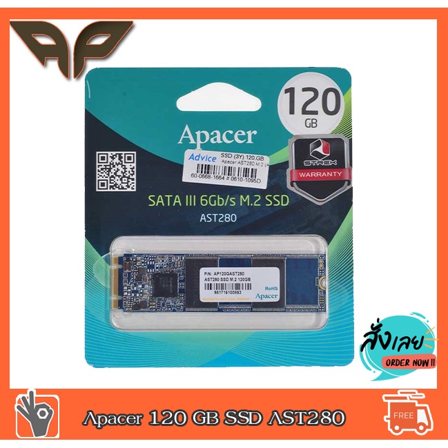 Apacer 120 GB SSD AST280 M.2 2280