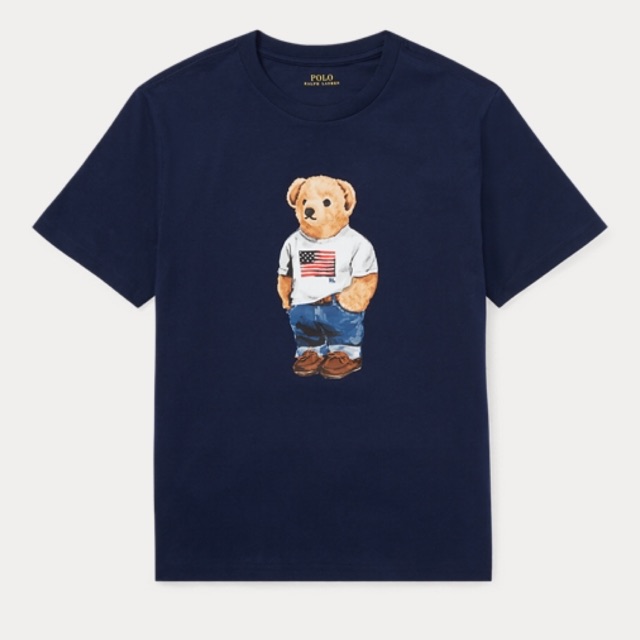เสื้อยืดคอกลม Boy size Ralph Lauren (Polo Bear Cotton T-Shirt)