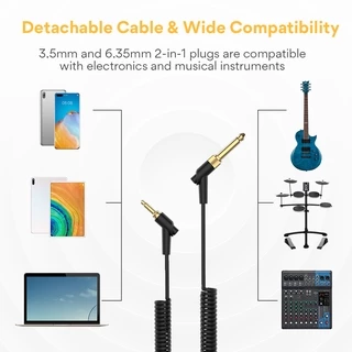 Maono AU-MH601 หูฟังสเตอริโอ สตูดิโอ 50 มม. สำหรับฟังเพลง ดีเจ ทำพ็อดแคสต์
