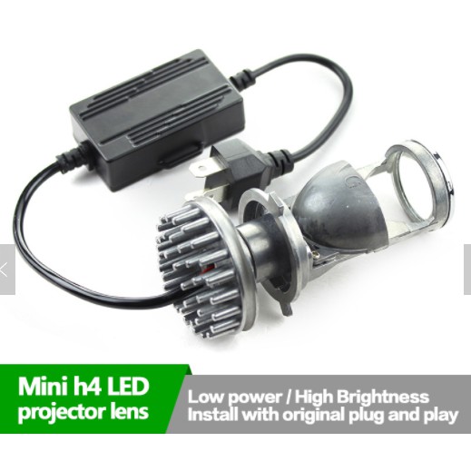 หลอดไฟหน้ารถ H4 LED Projector Lens