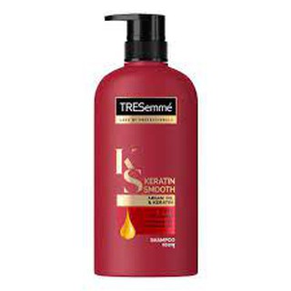 Tresemme Keratin Smooth Shampoo 400ml. สูตรพิเศษที่ผสานคุณค่าของอาร์แกนออยล์ และเคราติน