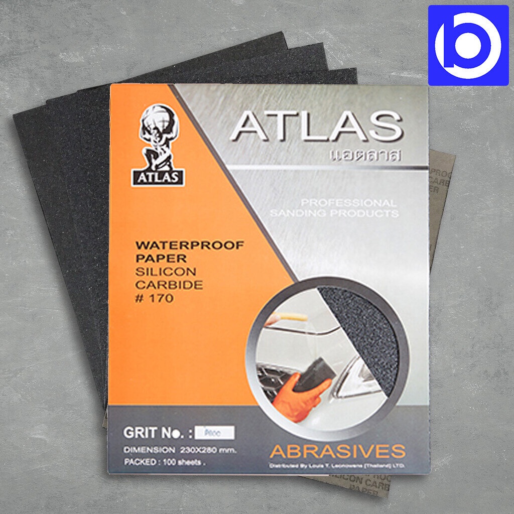 * มีทุกเบอร์ * กระดาษทรายน้ำ Atlas มีให้เลือก เบอร์ #80 ถึง #2000
