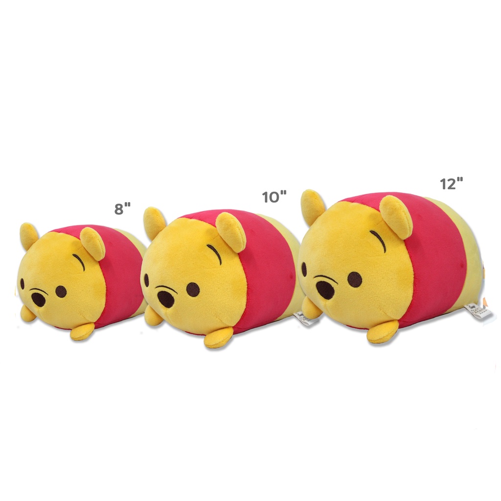 Disney หมอนกอด POOH หมีพูห์ Tsum Tsum ขนาด 8" / 10" / 12" (สินค้าลิขสิทธิ์แท้ จากโรงงานผู้ผลิต)