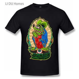 Anahynes Rat Fink เสื้อยืดลําลองสําหรับผู้ชาย/ผู้หญิงผ้าฝ้ายแขนสั้นพิมพ์ลายกราฟฟิคSize S-5XL