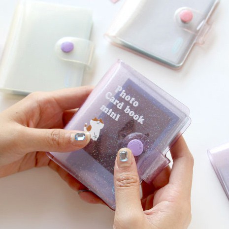 JAM STUDIO MINI Photo Card Book - ที่ใส่ตั๋วภาพถ่าย binder storage อัลบั้มโพลารอยด์ขนาดเล็ก