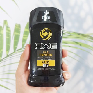 แอ๊กซ์ ผลิตภัณฑ์ระงับเหงื่อ-กลิ่นกาย AXE® Gold Temptation AntiPerspirant &amp; Deodorant Stick 76g โรลออนสติ๊ก สำหรับผู้ชาย