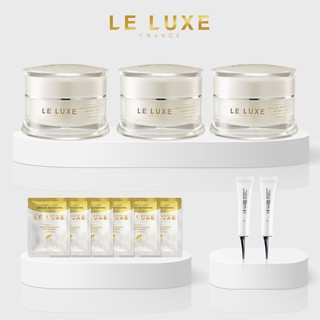 LELUXEFRANCE - Absolute Cream [30กรัม 3กระปุก ฟรี6ซอง] ฟรี Sun protection 2หลอด