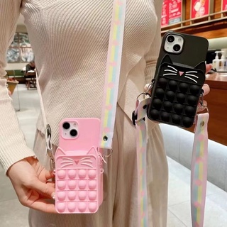 case Xiaomi 11T 12 Lite POCO M5 F5 X3 F4 X4 M4 M3 F3 Redmi 11A 12C 10C 10A 4A 5 Plus 5A 6 6A 7A 9A 9C 9T Note 12 5 7 8 9 9S 10 10S 11S 11 Pro Phone Emoji Smile Face Pop Push it Wallet เคสกระเป๋า