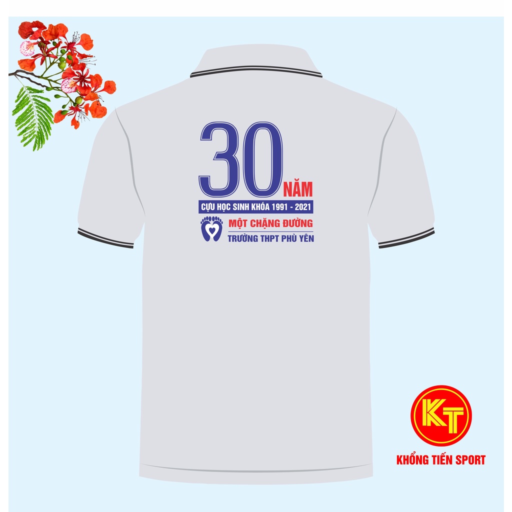 เสื้อยืดแขนสั้นคอปก 30th Class Reunion Uniform One Road