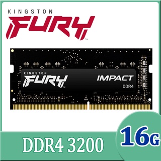 16GB (16GBx1) DDR4 3200MHz RAM NOTEBOOK (แรมโน้ตบุ๊ค) KINGSTON FURY IMPACT (KF432S20IB/16)